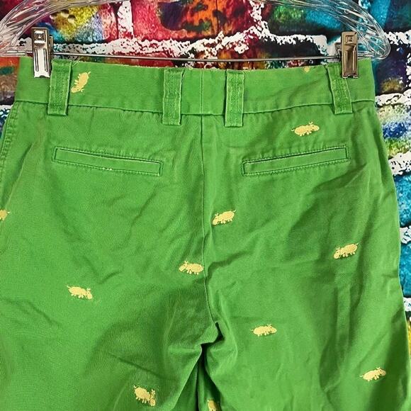 J. Crew City Fit Hippo Embroidered Bermuda Walking Shorts Size 2 - Picture 9 of 10